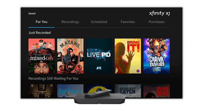 Xfinity X1 options